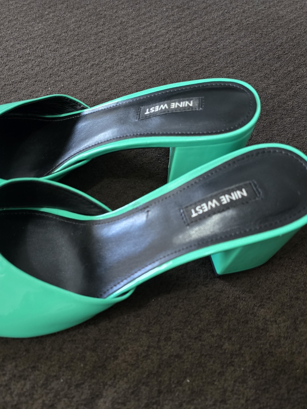 Nine West Teal Block Heel Mule - Picture 2 of 4